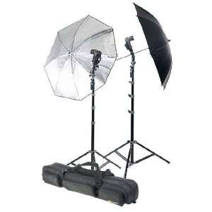  Porta Flash Ultralight Photo Umbrella Kit   2 Lights w 