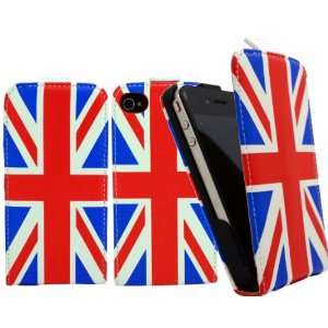 iPhone 4S Union Jack England Specially Designed Leather Flip Case 