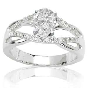   93 Carat Vintage Style Bead Set Diamonds Engagement Ring Jewelry