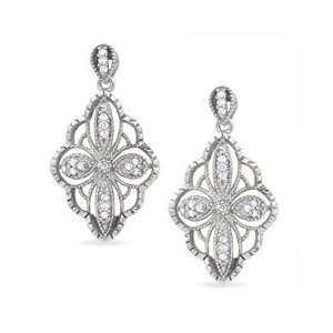  Gordons Jewelers Diamond Accent Vintage Drop Earrings in 