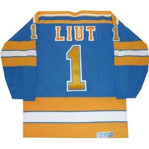 St. Louis Blues Mike Liut Vintage Throwback Jersey  Sports 
