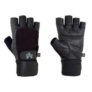  Competition Wrist Wrap Lifting Glove With Double Leather 