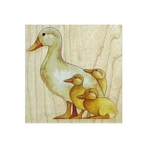  Ducks Wood Mounted Rubber Stamp