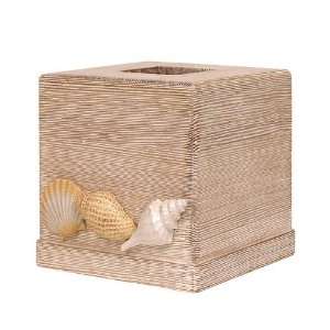   Coastal Beachcomber Seashell Tissue Box Cover Holder