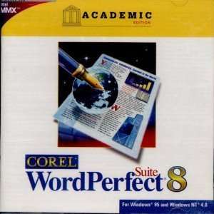  Corel Word Perfect Suite 8   Academic Edition Software
